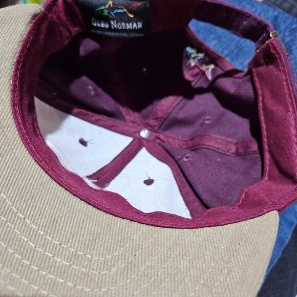 90s y2k granola indie maroon beige rainbow shark hat - Picture 3 of 3